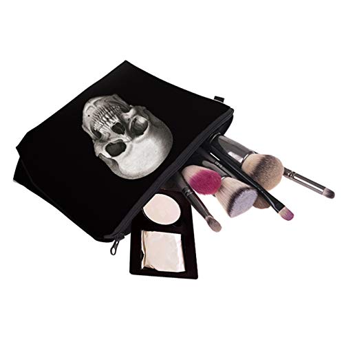 Deanfun Cosmetic Bag for Women, Skull 3D Printed Black Cool Makeup Bags Waterproof Travel Storage Toiletry Bag Accessories Gifts(hzb-42) - color: HZB-42