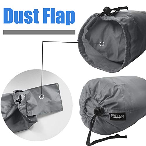 Frelaxy Stuff Sack Set 5-Pack (3L&5L&9L&15L&20L), Ultralight Ditty Bags with Dust Flap for Traveling Hiking Backpacking (Neon Green&Orange&Gray&Army Green&Black) - color: Neon Green&Orange&Gray&Army Green&Black
