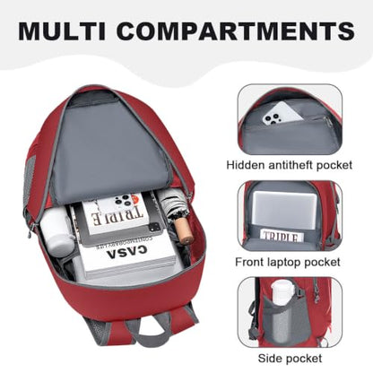 MIYCOO Backpack - Ultra Lightweight Packable Backpack for Travel Camping, Hiking Back Pack Waterproof Foldable Daypack for Men Women Red - color: Red