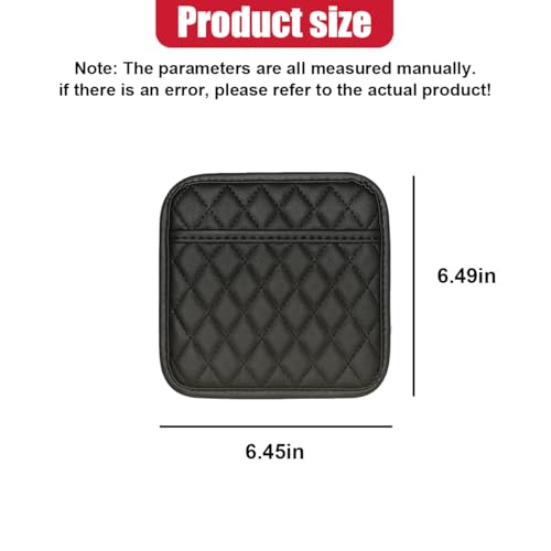 2PCS Car Side Pocket Organizer, Universal Waterproof PU Leather Auto Seat Gap Filler Storage Bag, Self-Adhesive Multifunctional Car Door Sunglasses Holder Pouch for Phone, Card (M) - size: M