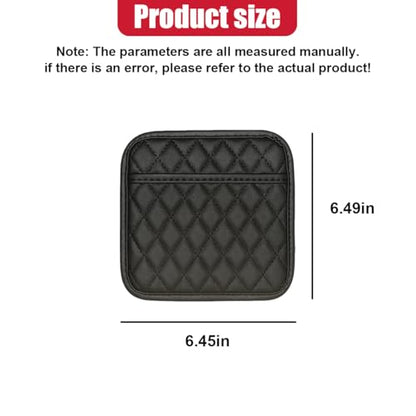 2PCS Car Side Pocket Organizer, Universal Waterproof PU Leather Auto Seat Gap Filler Storage Bag, Self-Adhesive Multifunctional Car Door Sunglasses Holder Pouch for Phone, Card (M) - size: M