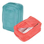 Foldable Travel Shoe Bag, Waterproof Shoe Pouches Organizer with Handle Travel Packing Cubes -Fitting for Storing (Sneakers/Sandals/Fitness Shoes) 2 Pcs & Pink/Light Blue - color: Pink/Light Blue