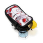QIUTIMIY Sunglasses Soft Case Zipper Double Eyeglass Case with 2 Compartments 1 Belt Clip - color: Redshoes