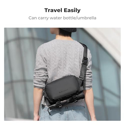 K&F CONCEPT Camera Sling Bag Crossbody Bag Waterproof Camera Shoulder Backpack DSLR/SLR/Mirrorless Camera Case - color: 14 Black Small