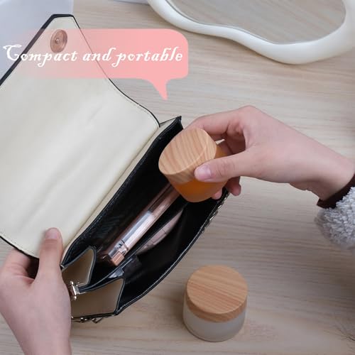 12-Pack White Matte Glass Bottles 1oz Cosmetic Containers for Skincare Travel-Friendly Refillable Leak-Proof Design - size: 1oz