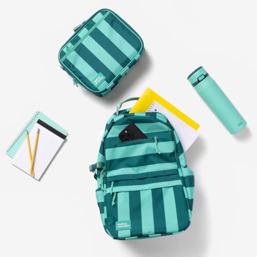 Simple Modern Hadley Lunch Box with Shoulder Strap | Kids & Adults | Insulated Bag with Pockets for Women, Men, Girls, Boys - color: Multi-color: Ice Granite