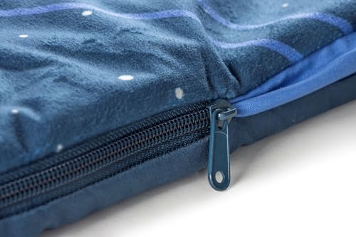Jay Franco Kids Slumber Bag and Pillow - 54 x 27 Inch Comfy Indoor Sleeping Bag for School and Sleepovers, 2 Piece Set, Blue - Star Wars - color: Blue - Star Wars