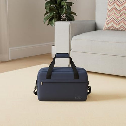 Kono Travel Duffel 20L Under Seat Carry-On Sports Tote Gym Weekender Overnight Bag - 15.75"x9.84"x7.87" Navy - color: Navy, size: M(15.75in x 9.84in x 7.87in)-20L