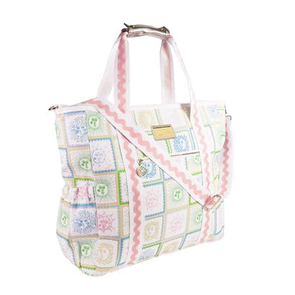 Lilly Pulitzer Beach and Picnic Cooler, Insulated Bag with Adjustable Shoulder Strap and Zipper, Soft Cooler - color: Sun Tiles Home