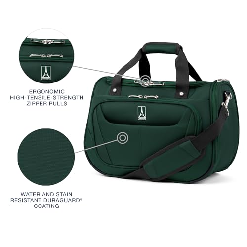 Travelpro Maxlite 5 Softside Lightweight Underseat Carry-On Travel Tote, Overnight Weekender Bag - color: Forest Green