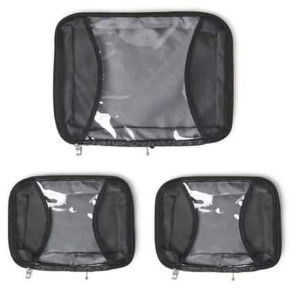 Baggallini Compression Cube 3-piece set - Lightweight Compression Packing Cubes for Travel - color: Midnight blossom