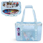 Yarwo Beach Bag for Women, Sandproof Swim Tote Bag with Cooler Compartment and Wet & Dry Pockets for Pool Cruise Vacation - color: Blue