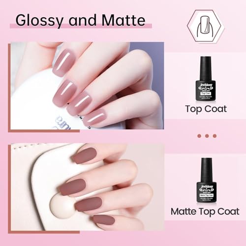 JEWHITENY Poly Extension Gel Nail Kit 14 PCS Poly Gel Kit with Slip Solution and Mini Lamp Nail Art Design Beginner - color: A03