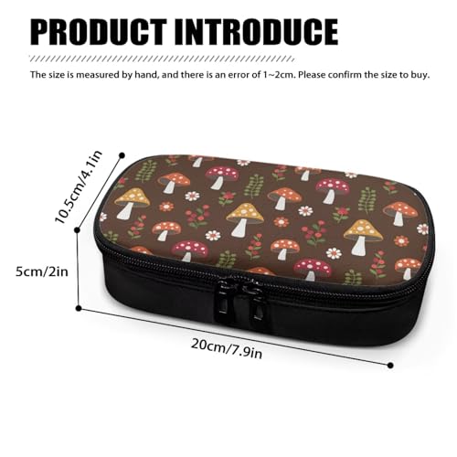 Insulin Cooler Travel Case for Women Waterproof, Cartoon Floral Mushroom Print Diabetic Medication Insulated Cool Organizer with Zipper for The Daily Life and Trip - color: Cartoon Floral Mushroom