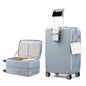 HanTrip Hard Shell Suitcases 24 Inch Check in Luggage with Spinner Wheels Cup Holder, Lightweight Top Opening Expandable Luggage Hard Case Rolling Medium Checked Suitcase with Lock, Silver - color: Arctic Silver, size: Expandable 24 Inch
