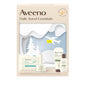 Aveeno Daily Travel Essentials Gift Set with Daily Moisturizing Lotion, Daily Moisturizing Body Wash, Calm + Restore Makeup Removing Wipes, & Calm + Restore Oat Gel Moisturizer, 4 items - size: 4.5 Fl Oz (Pack of 4)
