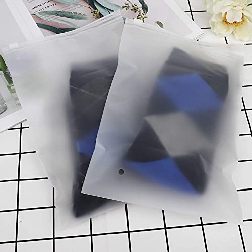 6x9 inch 100pcs Small Storage Bags with Zipper, Plastic Poly Bags for Shipping, Organizing Gloves, Phone Case, Sealable Poly Mailers for Packaging Clothing - size: 6x9"
