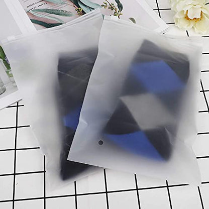 6x9 inch 100pcs Small Storage Bags with Zipper, Plastic Poly Bags for Shipping, Organizing Gloves, Phone Case, Sealable Poly Mailers for Packaging Clothing - size: 6x9"