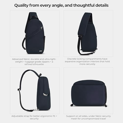 Travelon Anti-Theft Classic Sling Bag - color: Midnight
