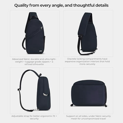 Travelon Anti-Theft Classic Sling Bag - color: Midnight