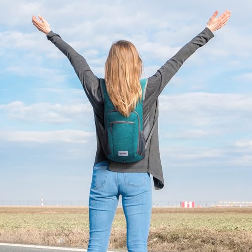 G4Free 10L/15L Hiking Backpack Lightweight Packable Hiking Daypack Small Travel Outdoor Foldable Shoulder Bag - color: Teal Blue, size: 20L