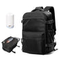 BOXSAM Vacuum Travel Backpack with Pump for Women,Personal Item Carry on Backpacks 18x14x8 inches Flight Approved for Men,Laptop Waterproof Work Compression bags Casual Daypack Black - color: Z1-black