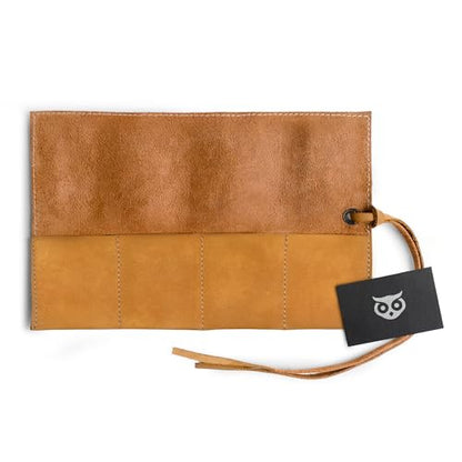 Hide & Drink, Leather Watch Roll Organizer Handmade from Full Grain Leather, Holds Up to 4 Watches, Easy Carry On Watchlover Storage (Old Tobacco) - color: Old Tobacco