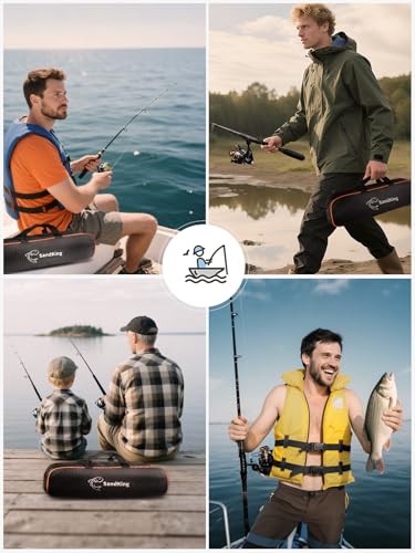 Fishing Pole Kit, Carbon Fiber Telescopic Fishing Rod and Reel Combo with Spinning Reel, Line, Bionic Bait, Hooks and Carrier Bag for Adult Teens Beginners - size: 2Pack 6.89ft