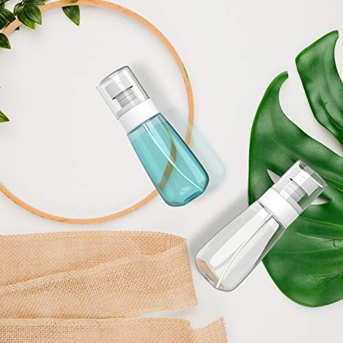 RELANOR Pack 2 Small Spray Bottle Travel Size 2oz/60ml - Fine Mist Mini Empty Spray Bottles - Leak Proof - for Toners, Face & Hair Mist - size: 60 ml - Pack 2