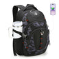Swissdigital Design Laptop Backpack with USB Charging Port, Travel Backpack Fits 15.6 inches Computer, 31L College School Backpack for Men, Gray Camo | SD803-91 - color: Gray Camo
