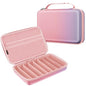 FINTIE Travel Sunglasses Organizer Case with 8-Slot Adjustable Compartments, Hard EVA Eyeglasses Storage Bag for Men Women (Fantasy Ombre) - color: Fantasy Ombre