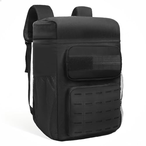 Backpack Cooler Insulated Leak Proof, Lightweight Soft Sided Cooler Backpack for Men Women, Waterproof Beach Cooler Bag Lunch Backpack for Camping Hiking Picnic Fishing Travel Outdoor - color: black1, size: 36 Cans