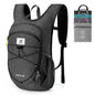 SKYSPER 15L/20L Foldable Hiking Backpack Lightweight Packable Travel Daypack with Chest Strap Small Folding Pack for Walking - color: Black, size: 15l