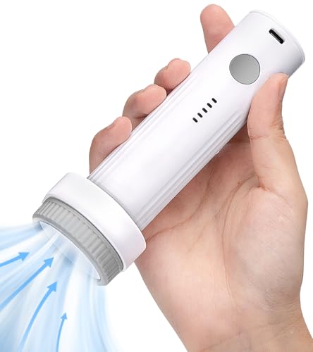 6.0Kpa Cordless Electric Vacuum Pump for Storage Bags, USB Rechargeable Portable Vacuum Sealer for Travel Air Pump Compression Bag Pumps for Clothes Blankets Bedding, Grey (No bags) - color: grey