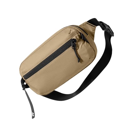 tomtoc 1.5L Sling Bag with RFID Blocking, Crossbody Bag Minimalist Chest Shoulder Pack for Men and Women, Water-resistant Lightweight Carry Casual Daypack for Travel, Daily Use - color: Khaki, size: 1.5L