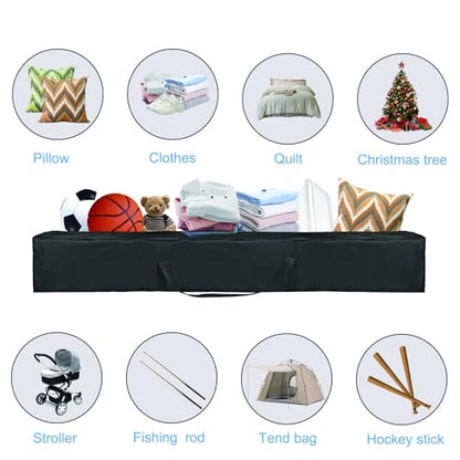Oversized Hammock Storage Bag Heavy Duty Hammock Cover - 62''L x 10''W - Portable Steel Hammock Stand Carrying Bag with Strap Carry Holder - Durable and Waterproof, Black