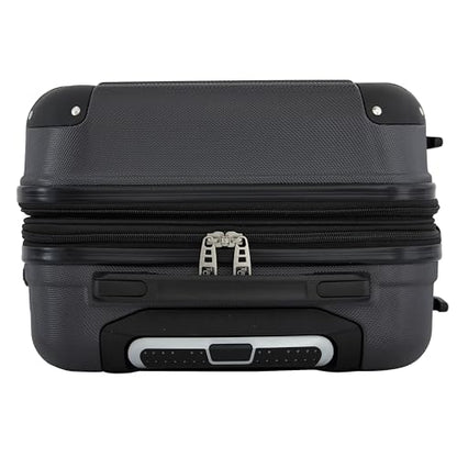 Travelers Club Phoenix Luggage, Blackened Pearl, 22-Inch Carry-On - color: Blackened Pearl, size: 22" Carry-On