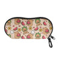 AFPANQZ Glasses Case with Carabiner Hanging Portable Neoprene Zipper Sunglasses Case Soft Lightweight - color: Capybara Watermelon