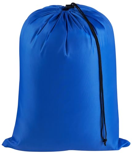 PALTERWEAR Drawstring Bag with Toggle - Nylon Cinch and Ditty Pouch for Shoes, Pantry, Closet, Travel (Red, 12 x 16 Inch, Set of 6) - color: Blue, size: 12 x 16 Inch