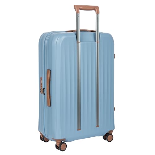 Bric's Taormina Ultra-Light Checked Luggage – Expandable Hard Shell Suitcase with TSA Lock, Anti-Tamper Zippers & 360 Spinner Mobility Wheels - 27 Inch, Sky Blue - color: Sky Blue, size: Checked-Medium