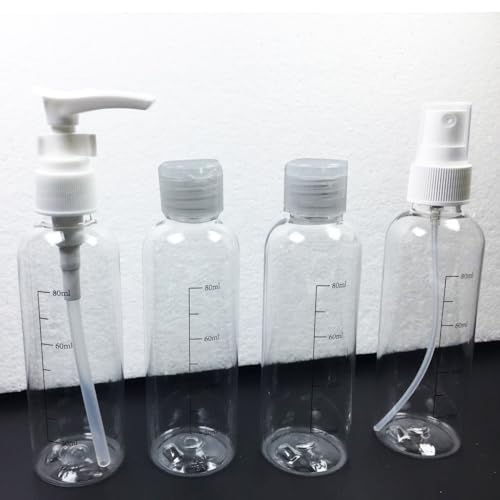 Clear Travel Toiletry Bag TSA Approved Toiletry Cosmetic Bags Men Women & Travel Bottles set for Toiletries TSA Approved Travel Bottle 3.4 oz Leak Proof Refillable & Travel Containers for Toiletries