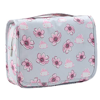 L & FY Hanging Travel Toiletry Bag Women's Cosmetic Organizer Makeup Case Pouch Men's Shaving Kits With Hook, Handle (Cute Rabbit) - color: Cut Rabbit, size: Compact Size
