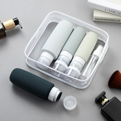 Mrsdry 16 Pack Travel Bottles for Toiletries, Large 6oz Silicone Travel Containers, Leak Proof Refillable Liquid Shampoo And Conditioner Travel Essentials - color: Grey, size: Large