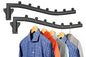 Folding Clothes Hanger Rack Swing Arm Hook Holder Clothing Hanging Garment Drying Closet Rod Storage Organizer Wall Mount Space Saving for Closet Organizer Bathroom Bedroom Laundry 2 Pack Black - style: 2 Pack