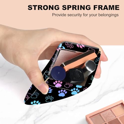 2Pcs PU Leather Small Squeeze Coin Purse Pouch Mini coin Bag Unique And Cute Wallet Cosmetic Bags Change Bag For Women Girls Men Dog Paw Pattern - color: Dog Paw Pattern