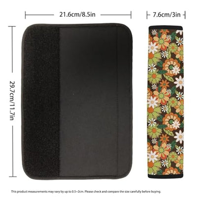 Cute Daisy Safety Belt Cover Shoulder Safety Strap Covers Pads 2 Piece Comfortable Driving Easy to Install Protect You Neck And Shoulder From The Seat Belt Rubbing - color: Cute Daisy