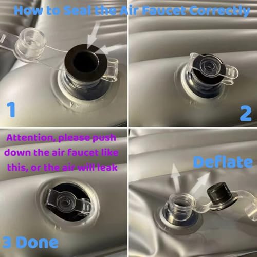 Inflatable Car Air Mattress Back Seat Bed, Universal Back Seat Gap Filler Pad Extender for SUV Camping Sleeping Travel Rest, Two Independent Air Bags