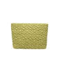 Puffy Quilted Makeup Bag for Women, Cosmetic Bag, Travel Toiletry Organizer Pouch Clutch (Green Flowers) - color: Green Flowers