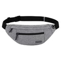 MAXTOP Large Crossbody Fanny Pack with 4-Zipper Pockets,Gifts for Enjoy Sports Festival Workout Traveling Running Casual Hands-Free Wallets Waist Pack Phone Bag Carrying All Phones - color: Neutral Gray, style: Large Fanny Pack(4 Zipper Pockets)
