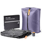 Relime Classic Series Vacuum Bags for Travel Luggage with Wireless Pump, Compression Bags for Carry On Suitcases and Backpack, Vacuum Seal Packing cube for Cloth Packing (2PC + PUMP Gray & Lavender) - color: 2PC Gray & Lavender